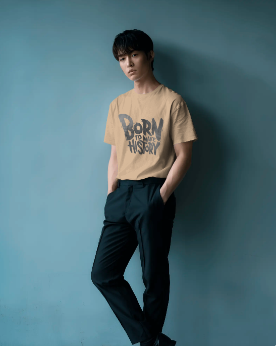 Born to Make History Oversized Graphic T-Shirt – Streetwear Unisex Tee