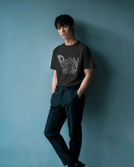 Born to Make History Oversized Graphic T-Shirt – Streetwear Unisex Tee