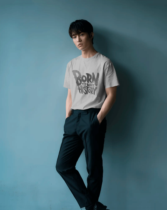Born to Make History Oversized Graphic T-Shirt – Streetwear Unisex Tee