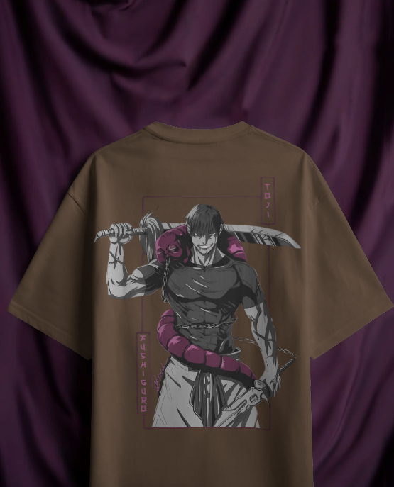 “Toji Fushiguro Samurai Blade Oversized Anime T-Shirt”