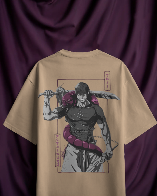 “Toji Fushiguro Samurai Blade Oversized Anime T-Shirt”
