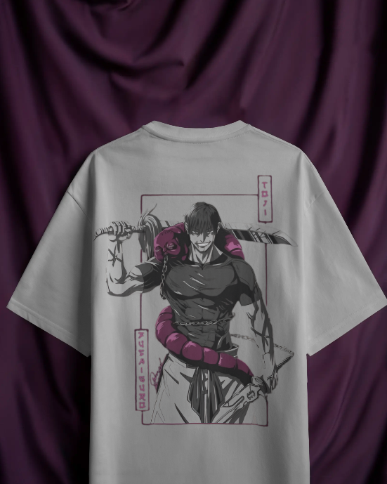“Toji Fushiguro Samurai Blade Oversized Anime T-Shirt”
