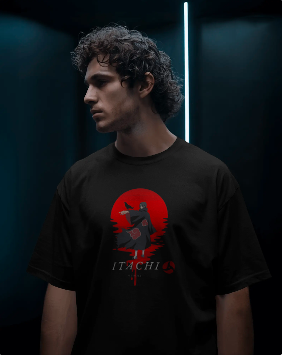Akatsuki Clan Oversized T-Shirt – Itachi Edition