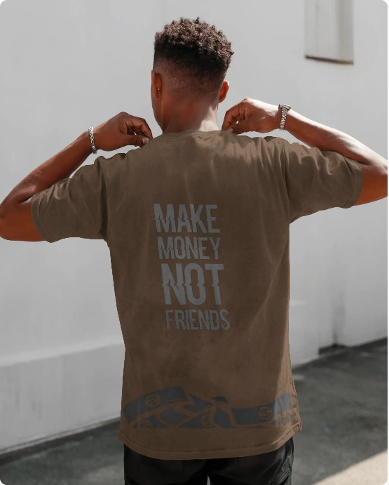 Make money Not Friends graphic tee