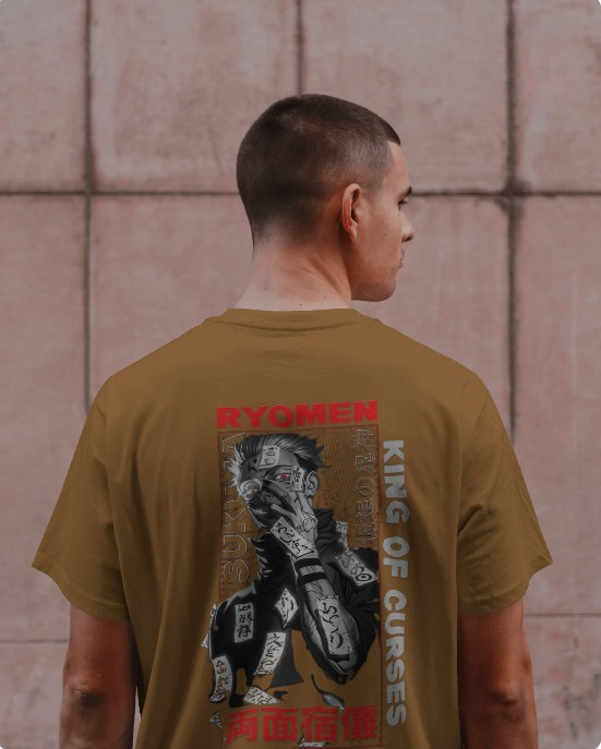 Ryomen Sukuna Anime Graphic T-Shirt – King of Curses Oversized Tee